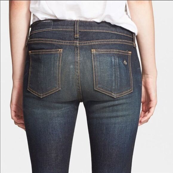 Rag & Bone mid-rise crop skinny jeans - Picture 5 of 14